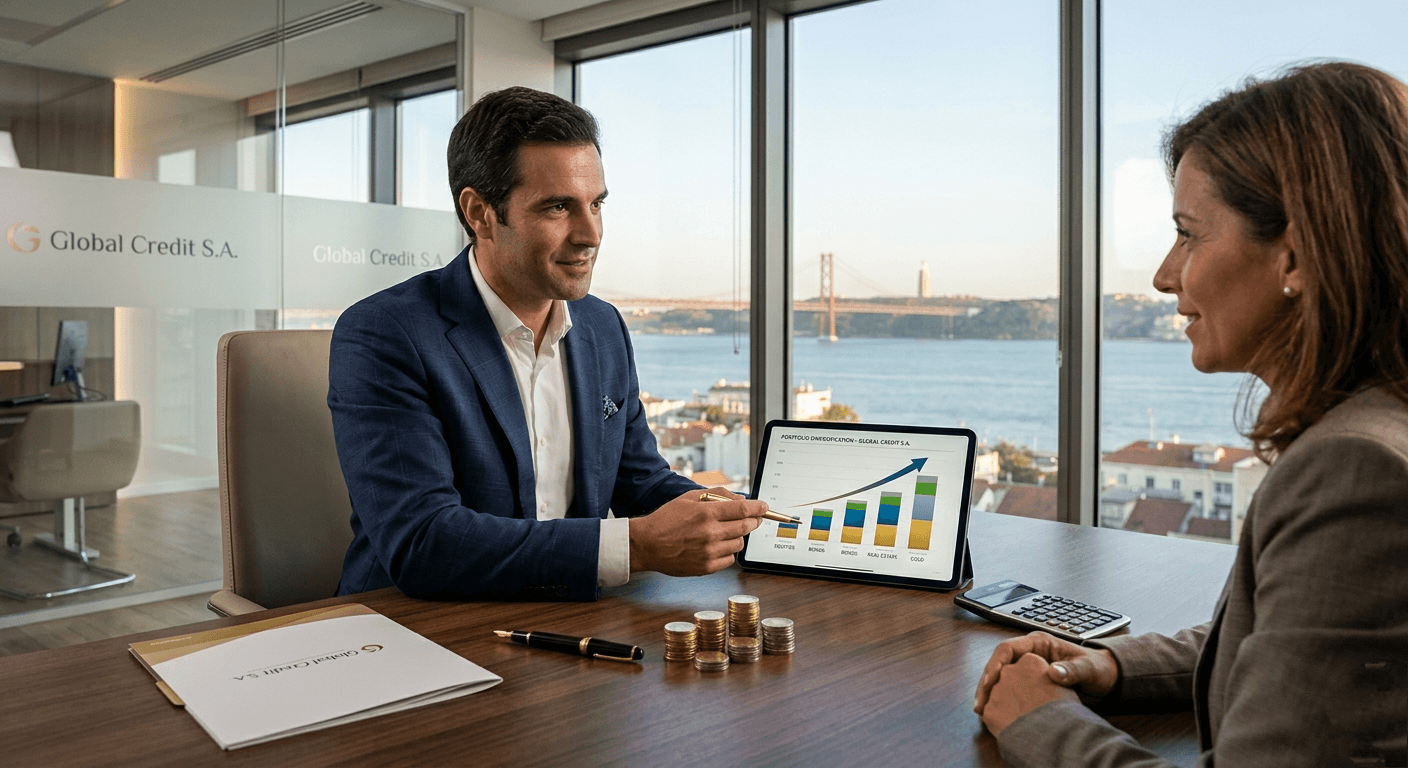 Conseiller financier montrant un graphique de croissance sur tablette à une cliente dans un bureau.